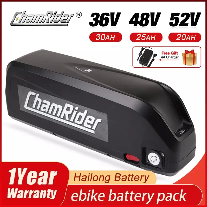 Original 48V Battery 48V 20AH 52V ebike Battery 36V Hailong Max 40A BMS 350W 500W 750W 1000W 1500W 21700 Cell BBS02 BBS03 BBSHD