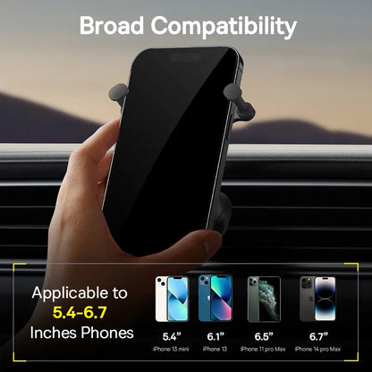 Baseus Car Phone Holder Gravity Auto Restorable in Car Air Vent Silicone Stand For iPhone Xiaomi Samsung Car Mobile Support