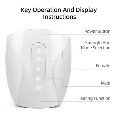 Electric Hand Massager Device Palm Finger Acupoint Wireless Massage with Air Pressure and Heat Compression For Women Beauty